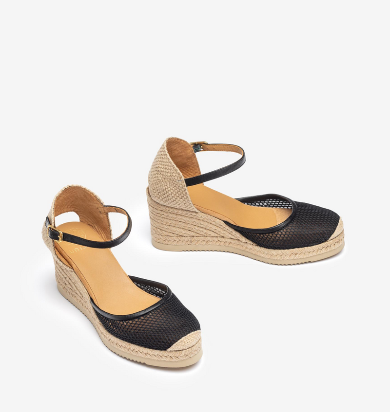 Unisa - Lía Espadrillo Mesh Black