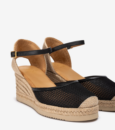 Unisa - Lía Espadrillo Mesh Black