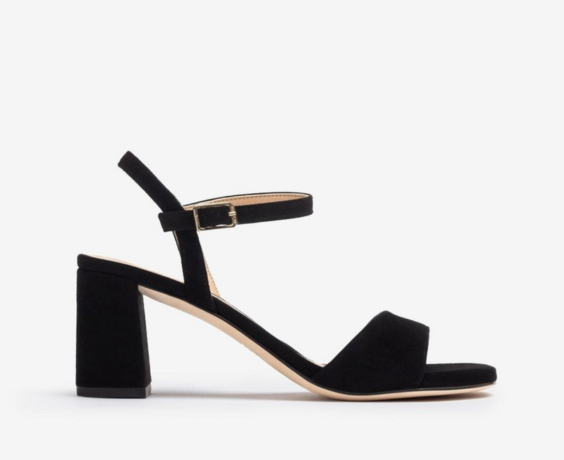 Unisa - Adriana Suede Heeled Sandal Black