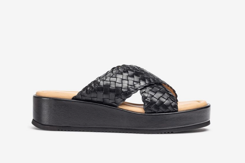 Unisa - Amaia Braided Platform Sandal Black