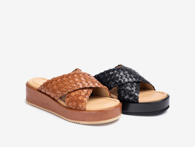 Unisa - Amia Braided Platform Sandal Brown