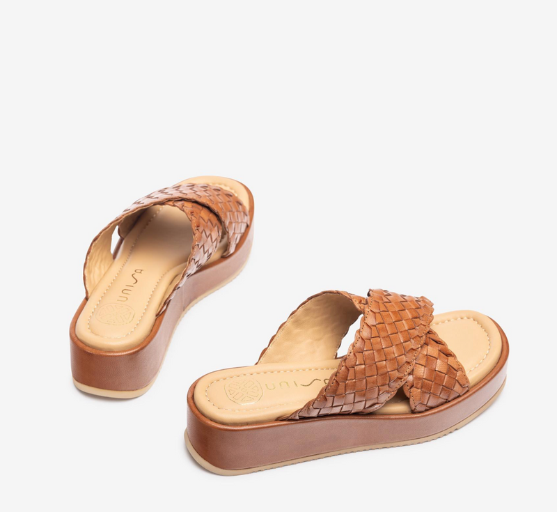 Unisa - Amia Braided Platform Sandal Brown