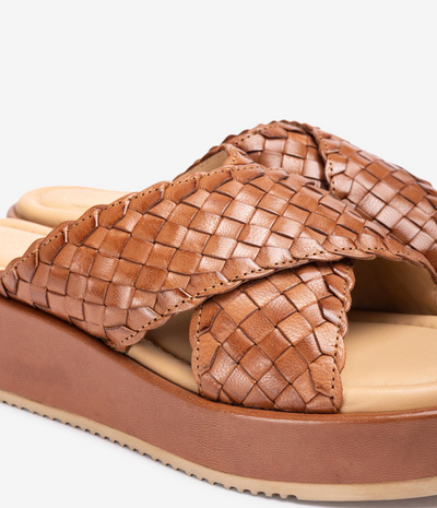 Unisa - Amia Braided Platform Sandal Brown