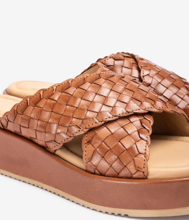 Unisa - Amia Braided Platform Sandal Brown