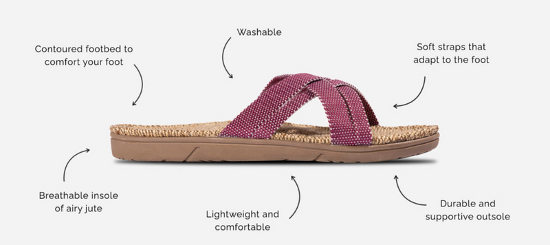 Shangies By Stilov - Shan Sandal Dusty Purple
