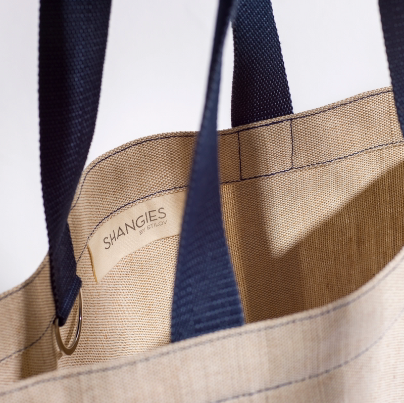 Shangies By Stilov - Large Size Tote Bag Midnight Blue