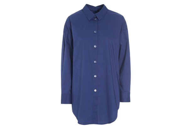 Bitte Kai Rand - Cotton Shirt With Back Fastening Blue