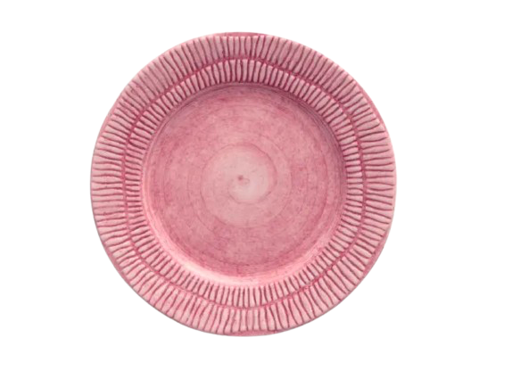 Mateus Collection - Stripes Plate Pink