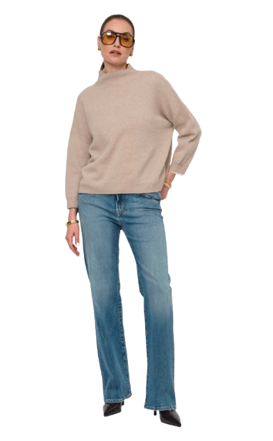 Lasa - Short Sleeve Sweater Camel