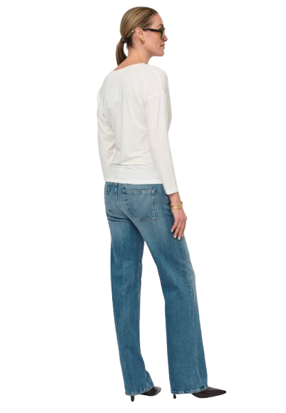 LaSalle - Falling Neck Shirt White