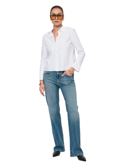 LaSalle - Boxy Crop Shirt White