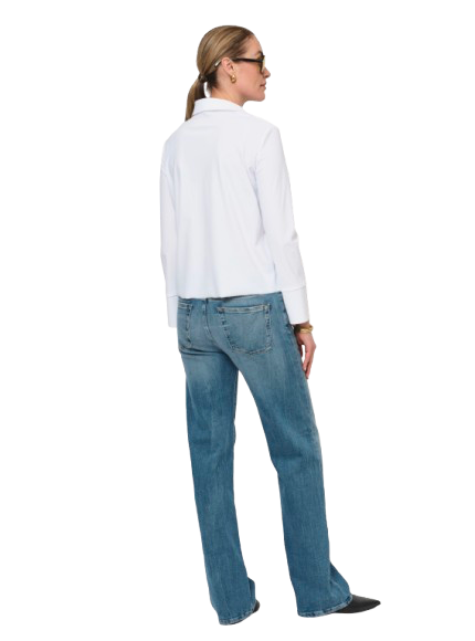 LaSalle - Boxy Crop Shirt White