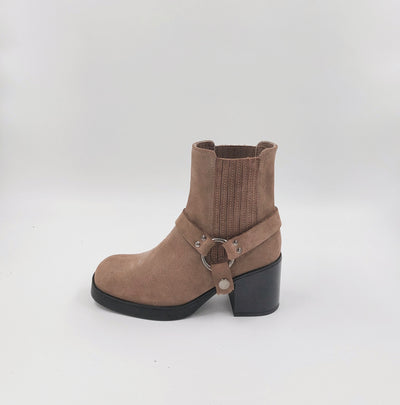 Unisa - Daryl Suede Biker Boot Taupe