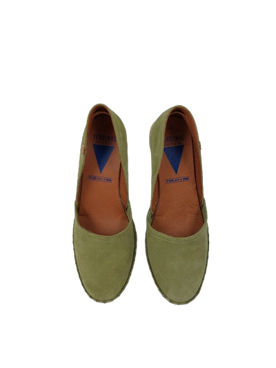 Verbenas - Sella Wedge Espadrille Green