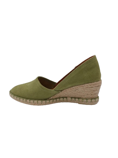 Verbenas - Sella Wedge Espadrille Green