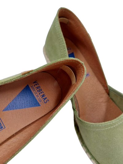 Verbenas - Sella Wedge Espadrille Green