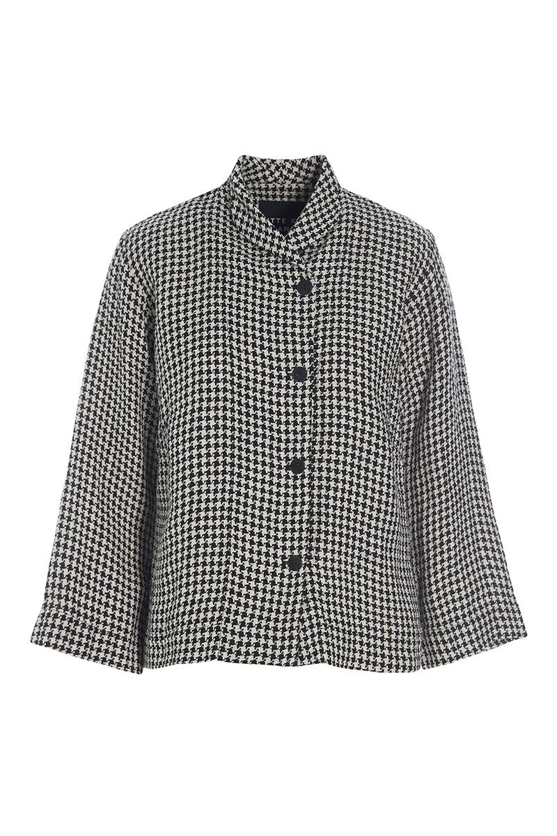 Bitte Kai Rand – Chesu Short Jacket Checkered Black/White