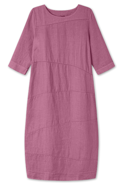 By Basics - Linen Dress Long Dusty Camelia