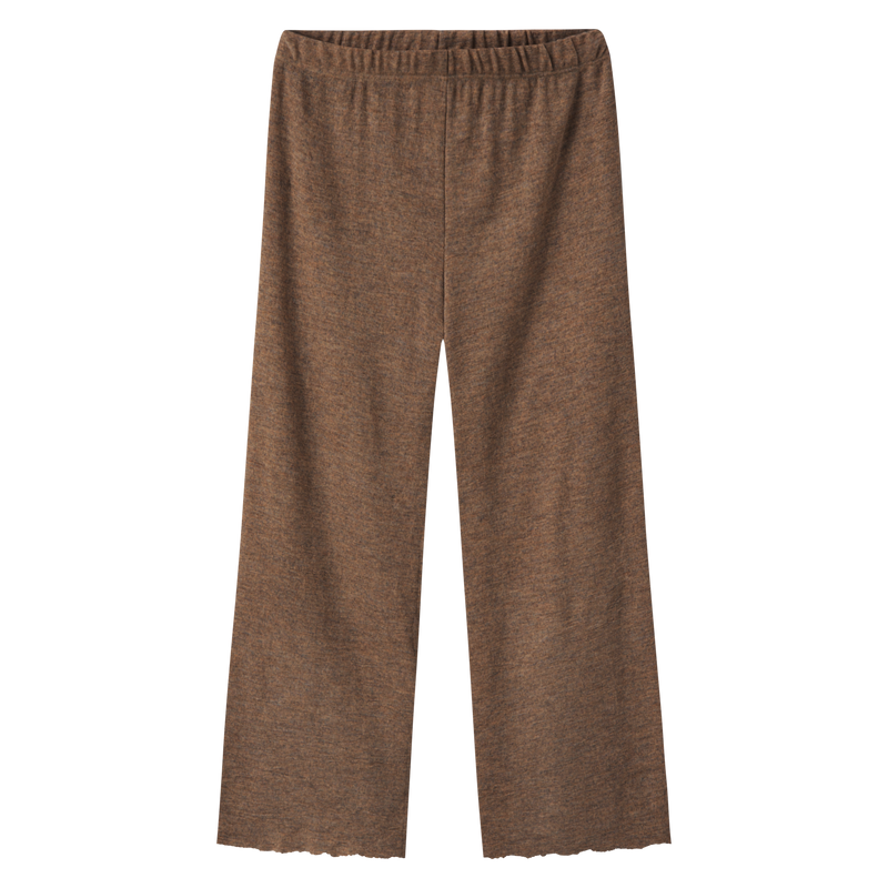 By Basics - Merino Wool Pants Grain Melange