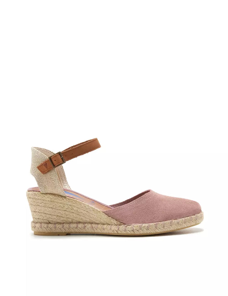 Verbenas - Malena Wedge Espadrille Rose