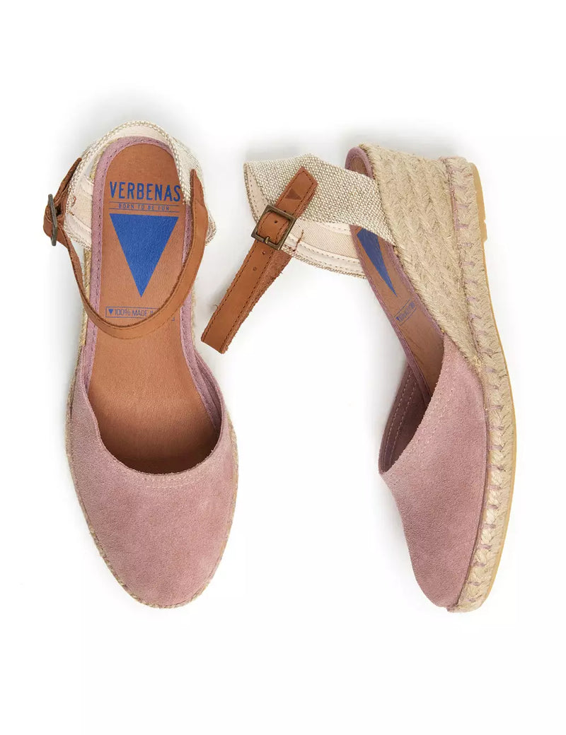 Verbenas - Malena Wedge Espadrille Rose