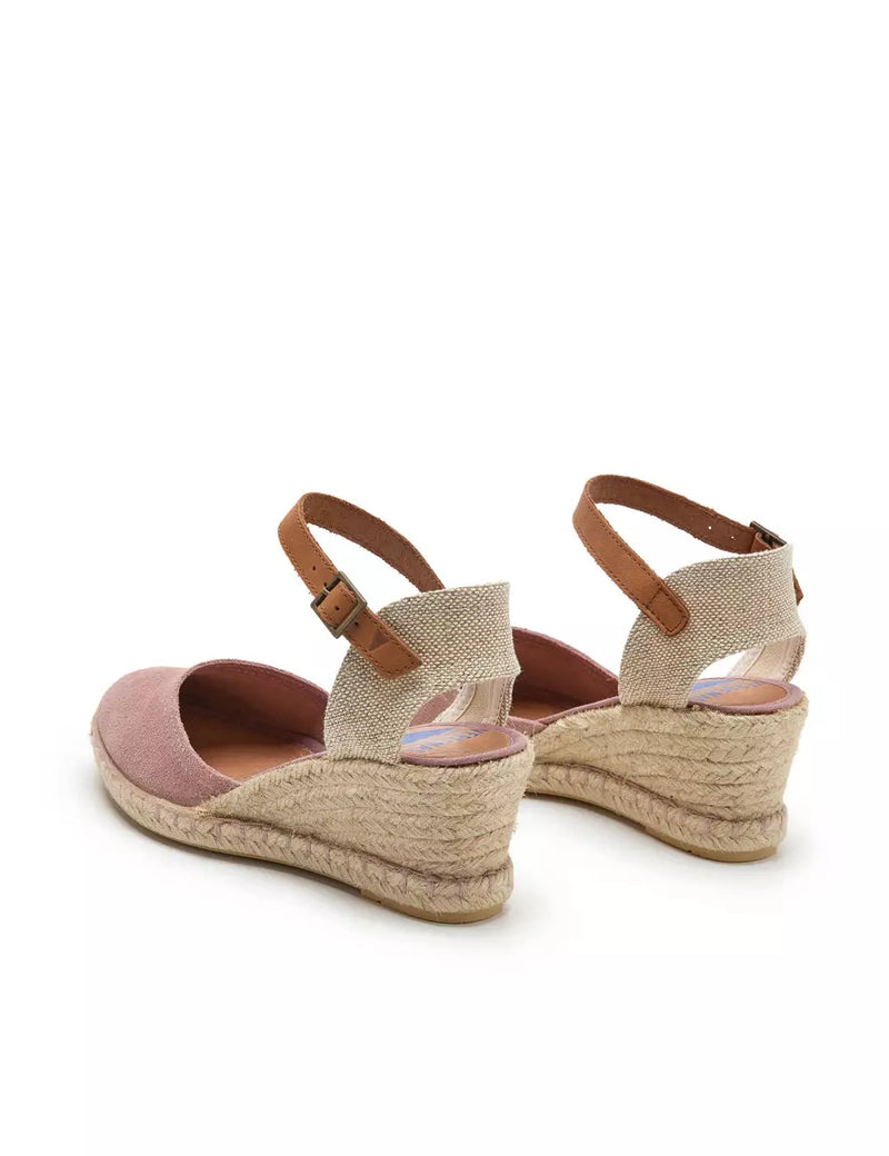 Verbenas - Malena Wedge Espadrille Rose