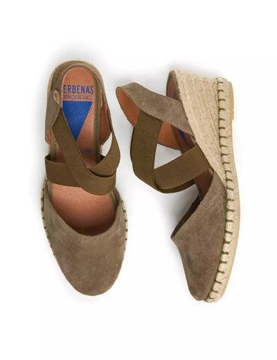 Verbenas - Mila Wedge Espadrille Khaki