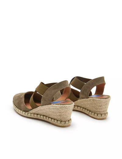 Verbenas - Mila Wedge Espadrille Khaki