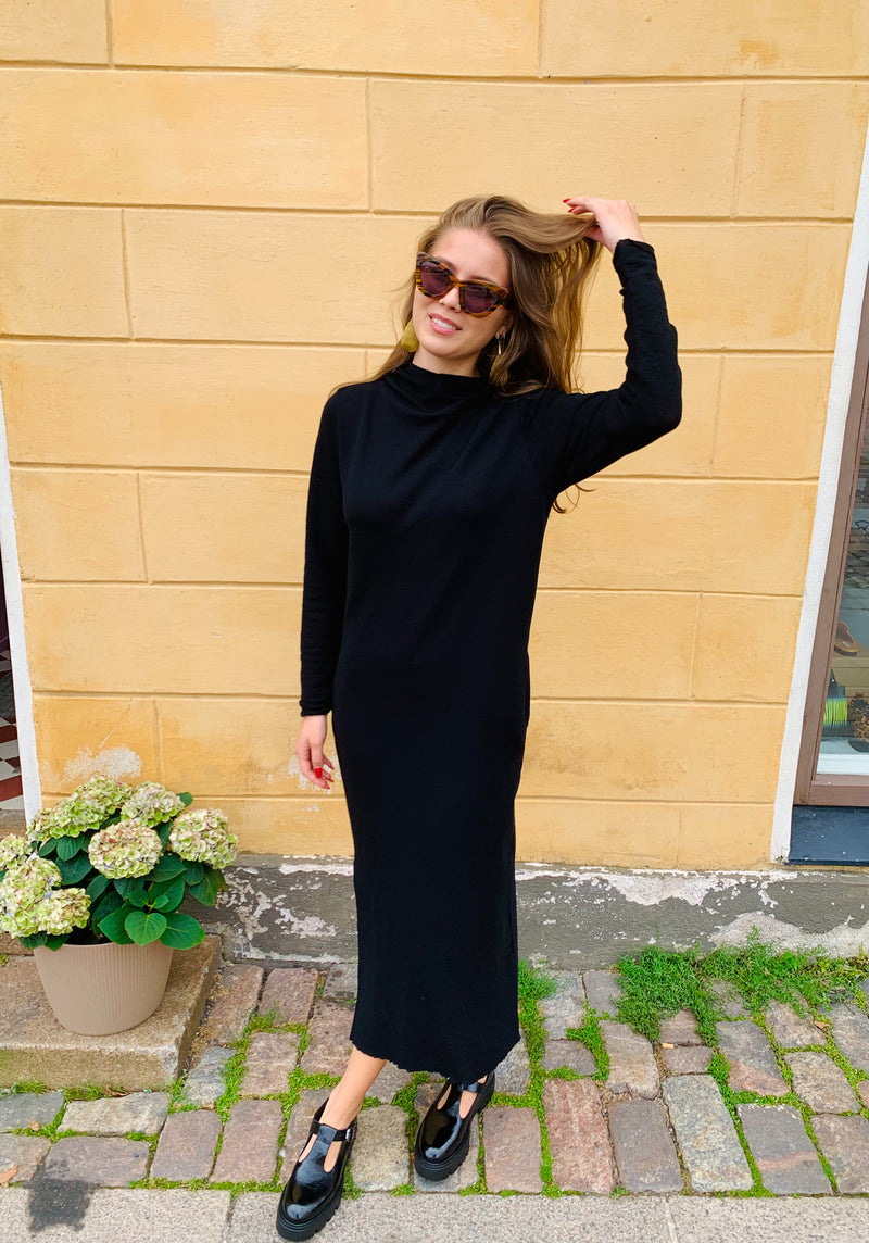 By Basics - Merino Wool Dress Black