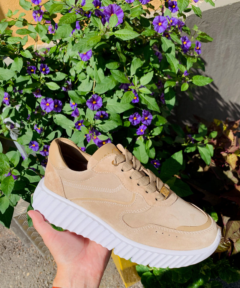 Unisa - Sneaker Beige Suede