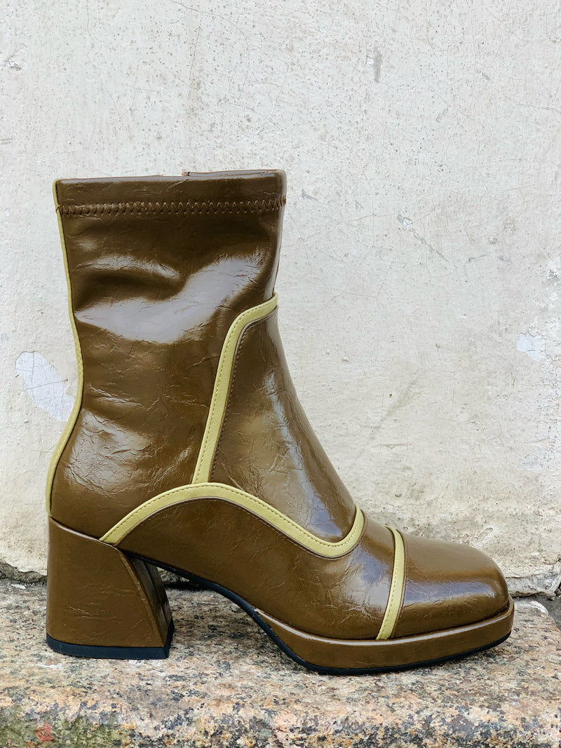 Noa Harmon - Lily Ankle Boot Multi Green