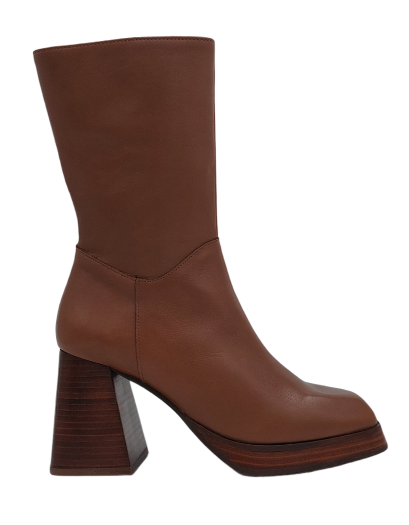 Ángel  Alarcón - Sadie Heeled Boot Brown