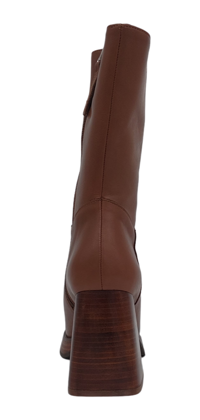 Ángel  Alarcón - Sadie Heeled Boot Brown