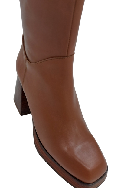 Ángel  Alarcón - Sadie Heeled Boot Brown