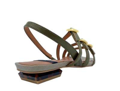 Ángel Alarcón - Alaia Sandal Green