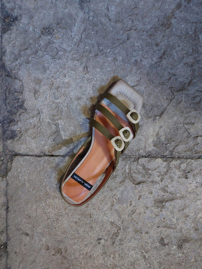 Ángel Alarcón - Alaia Sandal Green