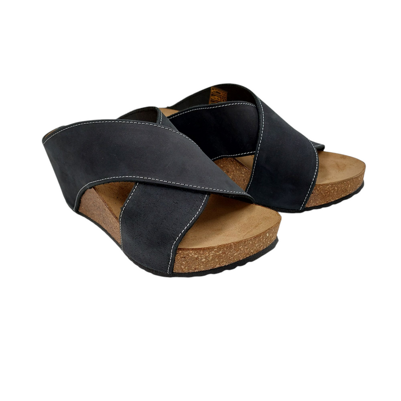 Copenhagen Shoes - Frances Sandal Nubuck Black