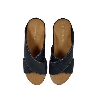 Copenhagen Shoes - Frances Sandal Nubuck Black