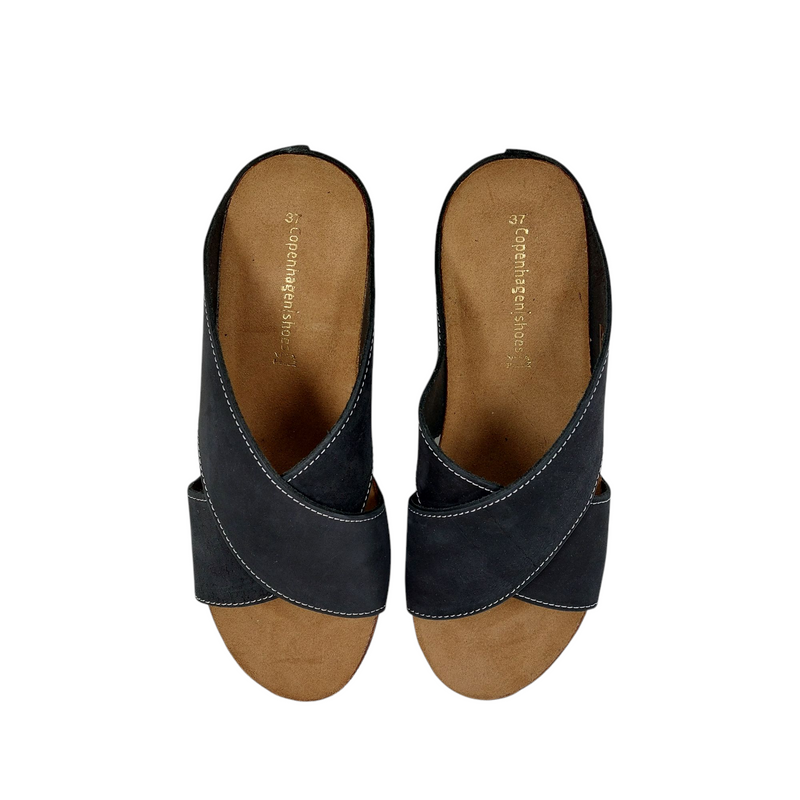 Copenhagen Shoes - Frances Sandal Nubuck Black