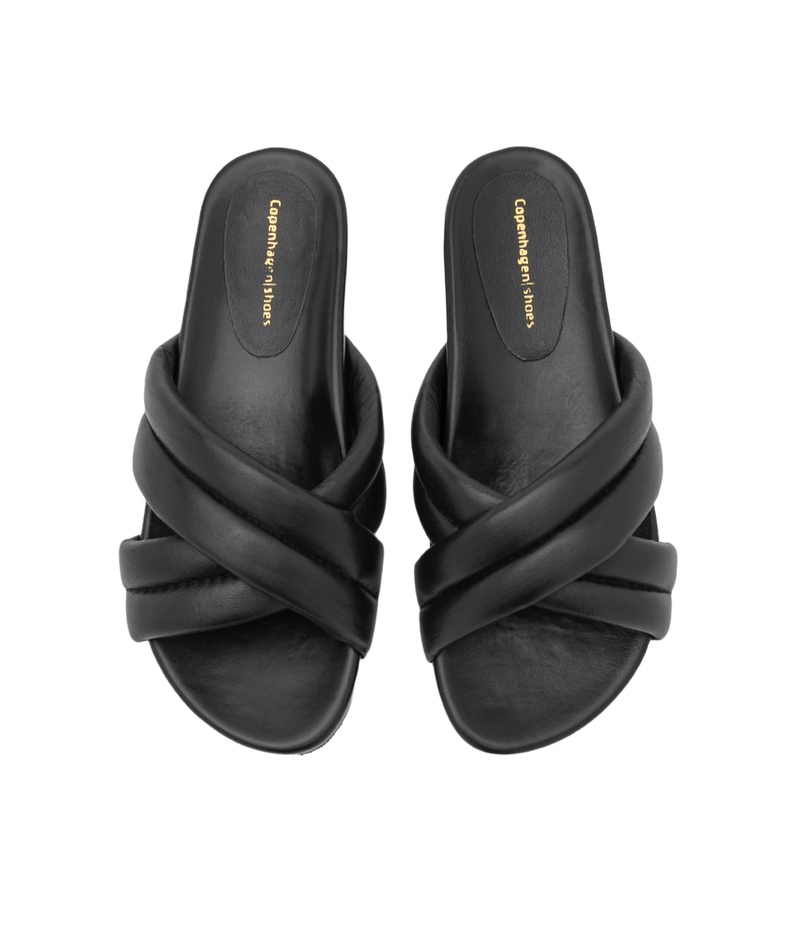 Copenhagen Shoes - Cos Criss-Cross Sandal Black